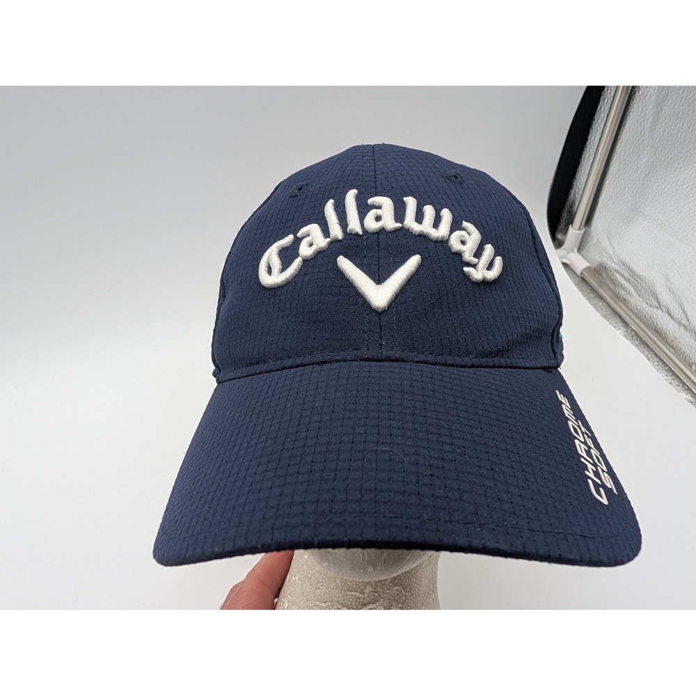 Callaway Rogue Chrome Soft Odyssey Golf Hat Navy Blue Adjustable Cap